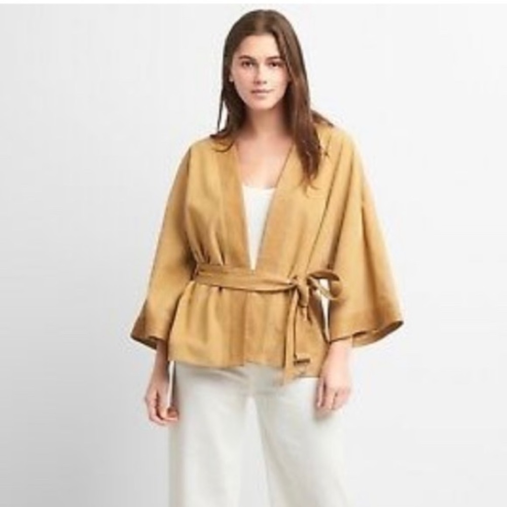 NWT Gap Limited Edition Belted Suede Topper Jacket